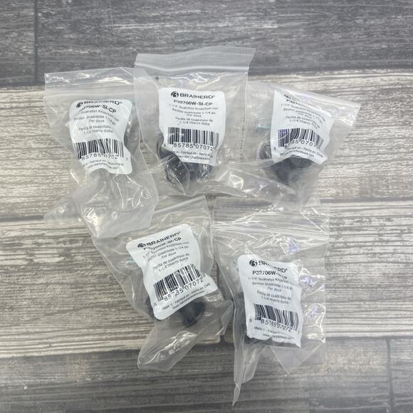 1-1/4” Quatrefoil Knob/soft Iron Bouton Lot Of 5 {HH} - Picture 2 of 10